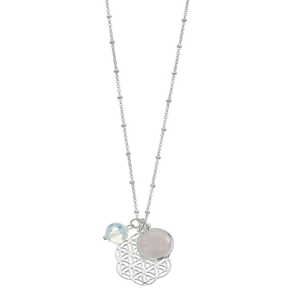 LC Lauren Conrad silver filigree floral pendant
